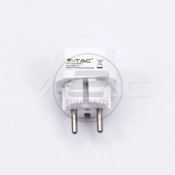 Rozgałęźnik 2 wtyczki płaskie 2.5A V-TAC VT-1022