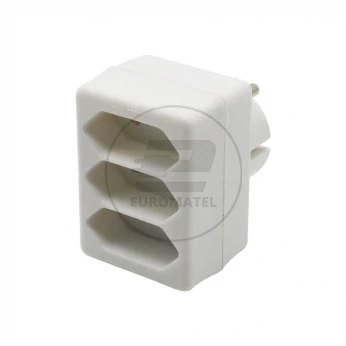 Rozgałęźnik 3 wtyczki płaskie 2.5A V-TAC VT-1023