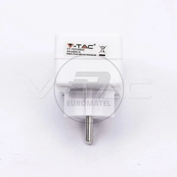 Rozgałęźnik 3 wtyczki płaskie 2.5A V-TAC VT-1023