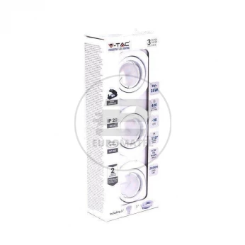 Zestaw Oczek 3x5W GU10 Białe 3x VT-3333 4000K 400lm