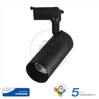 Oprawa 18W LED V-TAC Track Light SAMSUNG CHIP CRI90+ Czarna 24st VT-418 4000K 1260lm 5 Lat Gwarancji