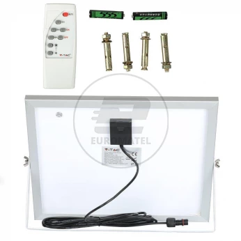 Projektor LED Solarny VT-40W 16W 6000K 1050lm IP65 94008