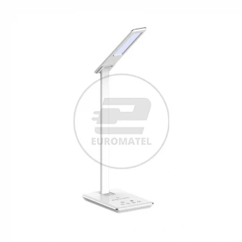 Lampa Biurkowa VT-7405 5W 2700K-6500K Bezprzewodowa ładowarka Biała 8601