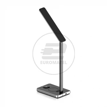 Lampa Biurkowa VT-7405 5W 2700K-6500K Bezprzewodowa ładowarka Czarna 8602