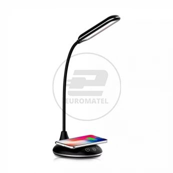 Lampa Biurkowa VT-7405 5W 2700K-6500K Bezprzewodowa ładowarka Czarna 8604