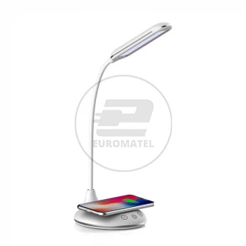 Lampa Biurkowa VT-7405 5W 2700K-6500K Bezprzewodowa ładowarka Biała 8605