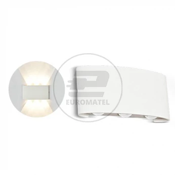 Oprawa Ścienna Góra/Dół V-TAC 6W LED Biała IP54 VT-846 4000K 540lm