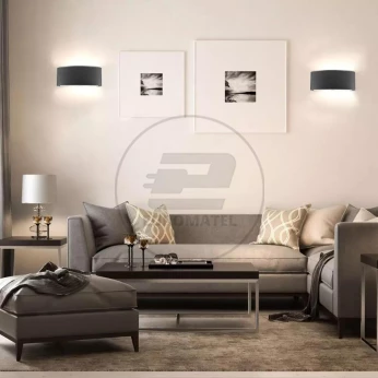 Oprawa Ścienna Góra/Dół V-TAC 6W LED Czarna IP54 VT-846 4000K 540lm