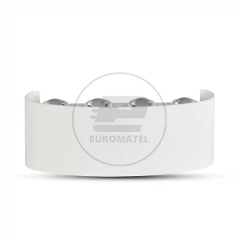 Oprawa Ścienna Góra/Dół V-TAC 8W LED Biała IP54 VT-848 4000K 800lm