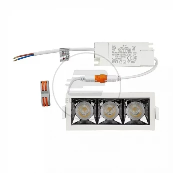 Oprawa V-TAC Downlight SAMSUNG CHIP 12W UGR19 CRI90+ 12st VT-2-12 4000K 960lm 5 Lat Gwarancji
