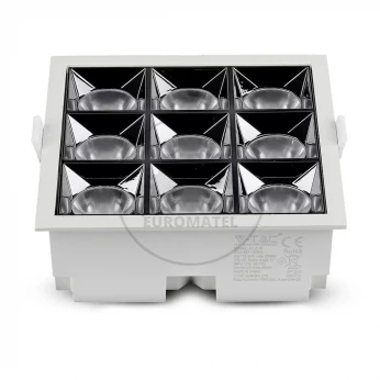 Oprawa V-TAC Downlight SAMSUNG CHIP 36W UGR19 CRI90+ 12st VT-2-36 2700K 2880lm 5 Lat Gwarancji