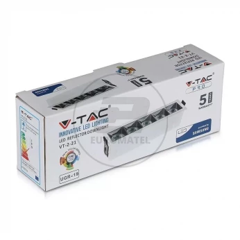Oprawa V-TAC Downlight SAMSUNG CHIP 20W UGR19 CRI90+ 36st VT-2-21 4000K 1600lm 5 Lat Gwarancji