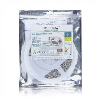 Taśma LED V-TAC SMD5050 300LED IP65 RĘKAW 10W/m VT-5050 3000K 1000lm