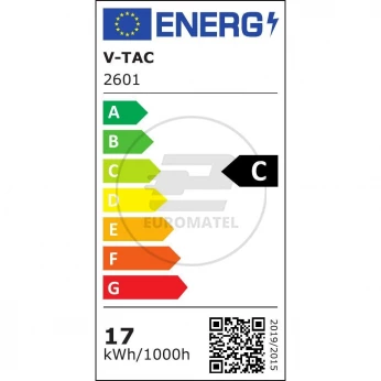Taśma LED V-TAC SMD2835 1190LED 24V IP20 5mb 17W/m VT-2835 238 6400K 2550lm