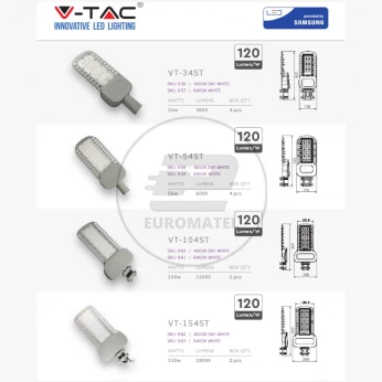 Oprawa Uliczna LED 50W 6000lm 4000K Dioda SAMSUNG IP65 IK07 Szary 958