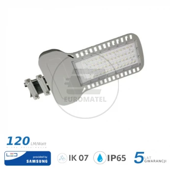 Oprawa Uliczna LED 100W 12000lm 6400K Dioda SAMSUNG IP65 IK07 Szary 961
