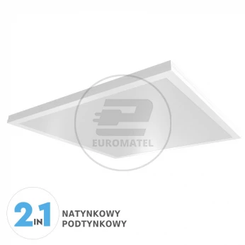 Panel LED V-TAC 40W 600x600 uniwersalny natynkowy/podtynkowy VT-6142 6400K 3200lm