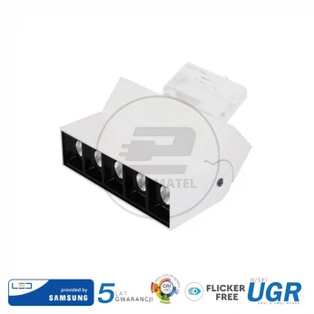 Oprawa LED V-TAC 12W Track Light SAMSUNG CHIP CRI90+ Biała VT-416 2700K 960lm 5 Lat Gwarancji