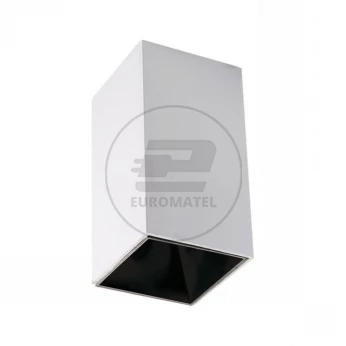 Oprawa Sufitowa V-TAC GU10 Kwadrat Natynkowa Biały+Czarny 74x74x140mm VT-882 3 Lata Gwarancji