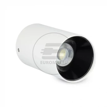 Oprawa Sufitowa V-TAC GU10 Okrągła Natynkowa Tuba Biały+Czarny 80x140mm VT-882 3 Lata Gwarancji
