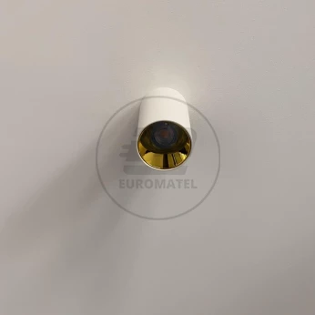 Oprawa Sufitowa V-TAC GU10 Okrągła Natynkowa Tuba Biały+Złoty 80x140mm VT-882 3 Lata Gwarancji
