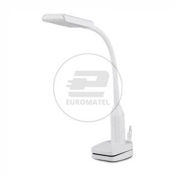 Lampka Biurkowa V-TAC 7W LED Biała Klips VT-7407 3000K 400lm