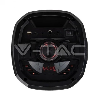 Głośnik przenośny V-TAC 30W Ładowanie Mikrofon USB FM Pilot VT-6207-2