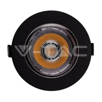 Oprawa Downlight V-TAC SAMSUNG CHIP 10W Czarna Uchylna VT-2-13 6400K 800lm 5 Lat Gwarancji
