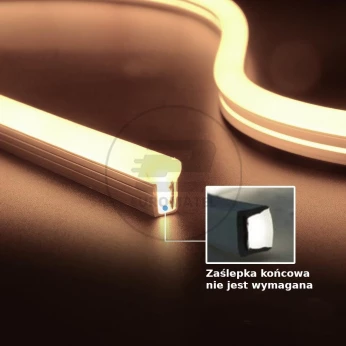 Neon Flex V-TAC 24V IP68 10mb Cięcie co 5cm 6,5W/m IP68 VT-554 Czerwony 260lm