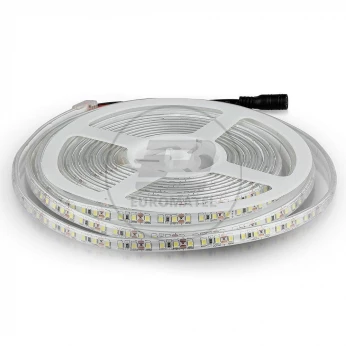 Taśma LED V-TAC SMD2835 1200LED 24V IP65 2xPCB RĘKAW 10mb 7,2W/m 120LED/m VT-2835 3000K 600lm