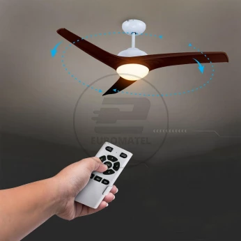 Wentylator Sufitowy V-TAC 132cm Brąz 15W LED CCT Pilot VT-6055-3