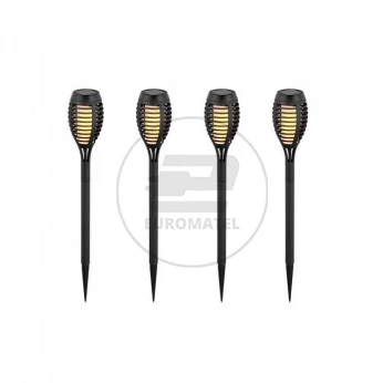 Lampa Solarna Zestaw 4szt V-TAC Wbijana 1W LED 50cm 6 godzin (Opak. 4szt) VT-724 2200K