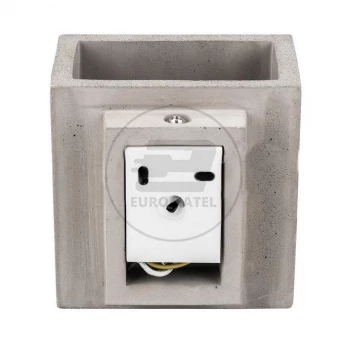 Kinkiet V-TAC BETON G9 LED Kwadrat Jasno Szary IP20 VT-892