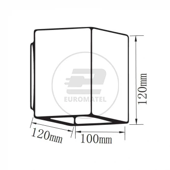 Kinkiet V-TAC BETON G9 LED Kwadrat Jasno Szary IP20 VT-892