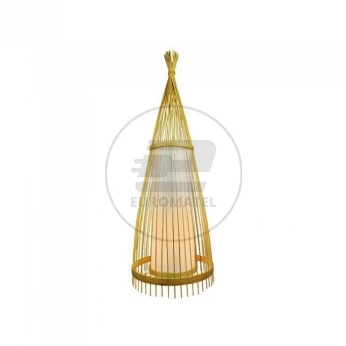 Drewniana Lampa Podłogowa V-TAC Rattan E27 150cm VT-4150 5 Lat Gwarancji