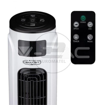 Wentylator Wieżowy V-TAC 55W LCD Amazon Google Home Voice Control VT-5566