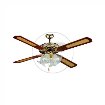 Wentylator Sufitowy V-TAC 132cm Brąz 4xE27 3 Biegi VT-6056-4