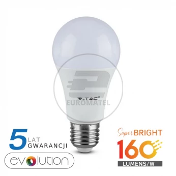 Żarówka LED 9,5W E27 A60 4000K 1521lm 200st. 160lm/w Neutralna A++ 2810