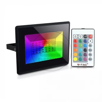 Projektor LED V-TAC 50W Czarny IP65 Pilot VT-4952 RGB