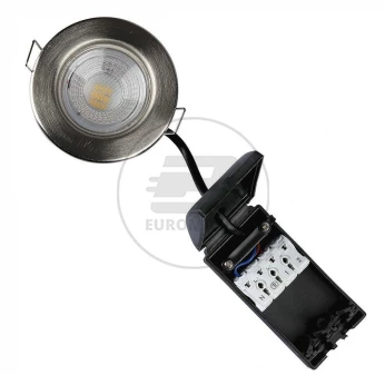 Oczko LED SAMSUNG CHIP 5W Hermetyczne IP65 Ściemnialne Satyna VT-855 3000K 500lm