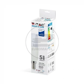 Żarówka LED V-TAC SAMSUNG CHIP 8W E14 T37 VT-248 4000K 660lm 5 Lat Gwarancji