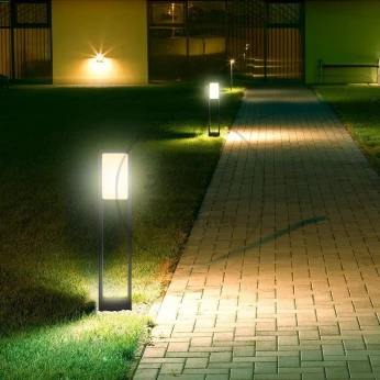 Słupek Ogrodowy 10W LED SAMSUNG CHIP Czarny IP65 VT-33 6400K 900lm 3 Lata Gwarancji