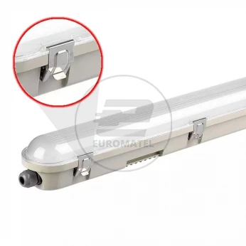 Oprawa Hermetyczna LED V-TAC SAMSUNG CHIP M-SERIES 48W 150cm 120LM/W CL SS Clip VT-150148 4000K 5760lm 3 Lata Gwarancji