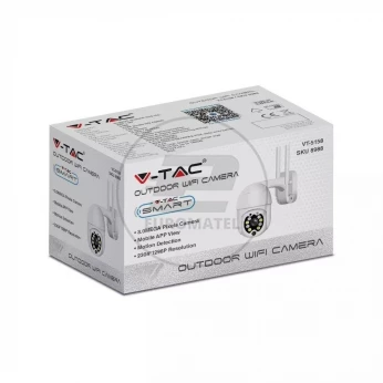 Kamera Zewnętrzna WiFi 8xLED 3MP IP65 V-TAC VT-5158