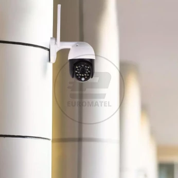 Kamera Zewnętrzna WiFi 8xLED 3MP IP65 RED&BLUE LIGHT V-TAC VT-5159