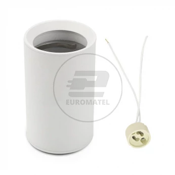 Oprawa V-TAC Aluminiowa GU10 Okrągła Natynkowa Tuba Biała 60x100mm VT-807 3 Lata Gwarancji