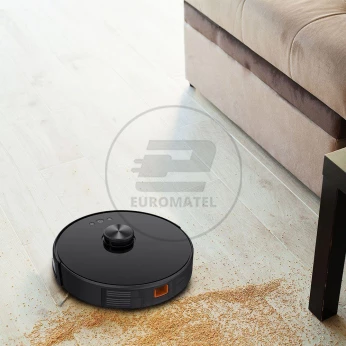 Odkurzacz Automatyczny V-TAC Auto powrót Gyro Laser Kompatybilny Amazon Alexa Google Home Czarny VT-5556
