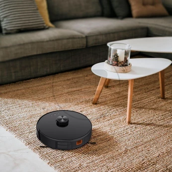 Odkurzacz Automatyczny V-TAC Auto powrót Gyro Laser Kompatybilny Amazon Alexa Google Home Czarny VT-5556