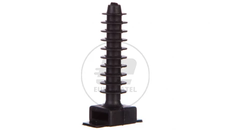 Kołek montażowy płaski czarny do opasek F=8mm BMKN5458AE /100szt./