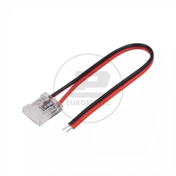 Konektor Złączka Taśm LED V-TAC Przeźroczysta Z przewodami Gęste/Zwykłe/COB 8mm